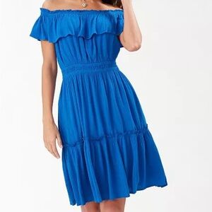 Tommy Bahama Strapless Blue Dress